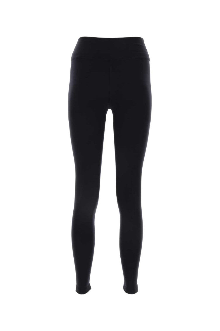 Black Reflective Logo Leggings 2