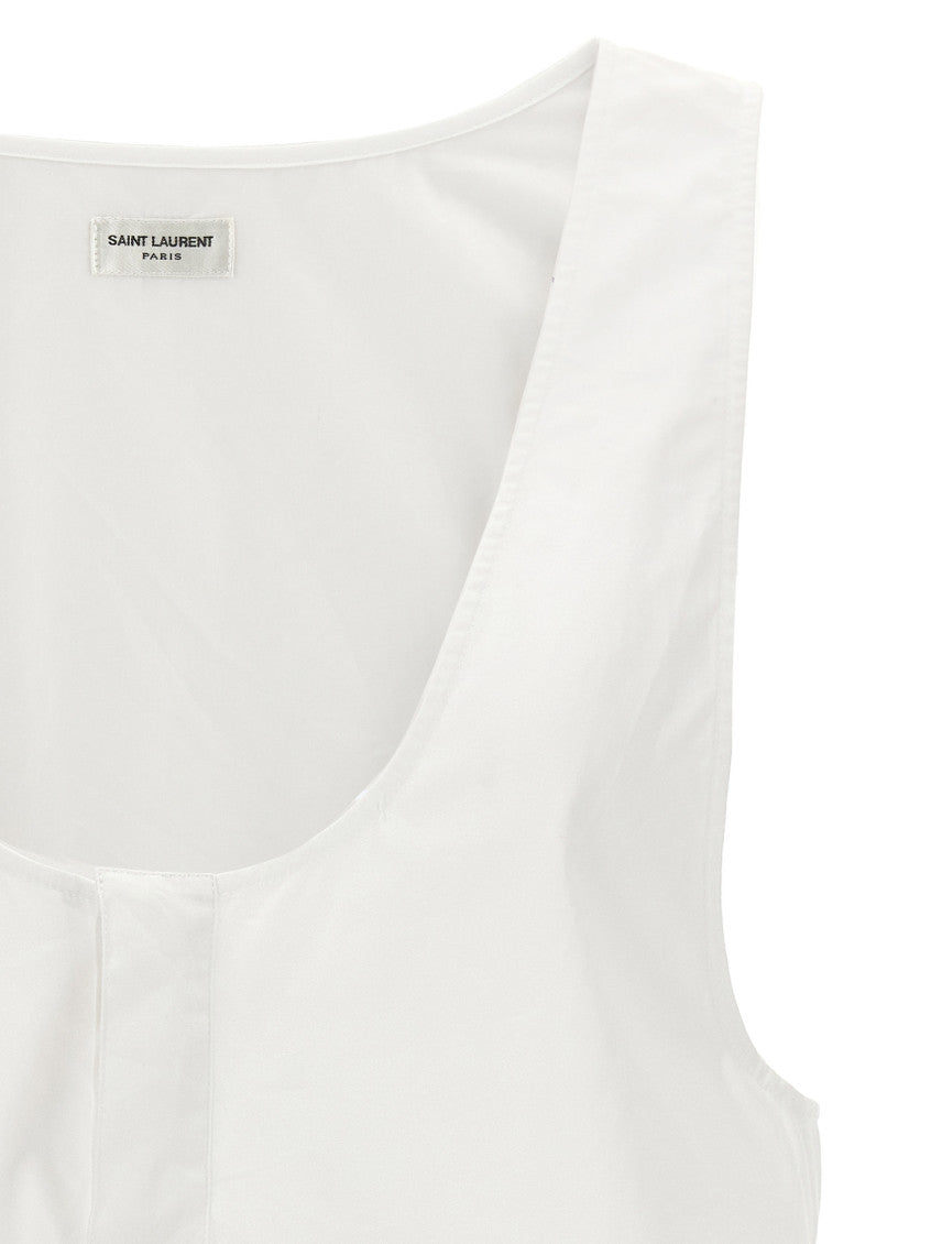 White 'Henley' tank top 3