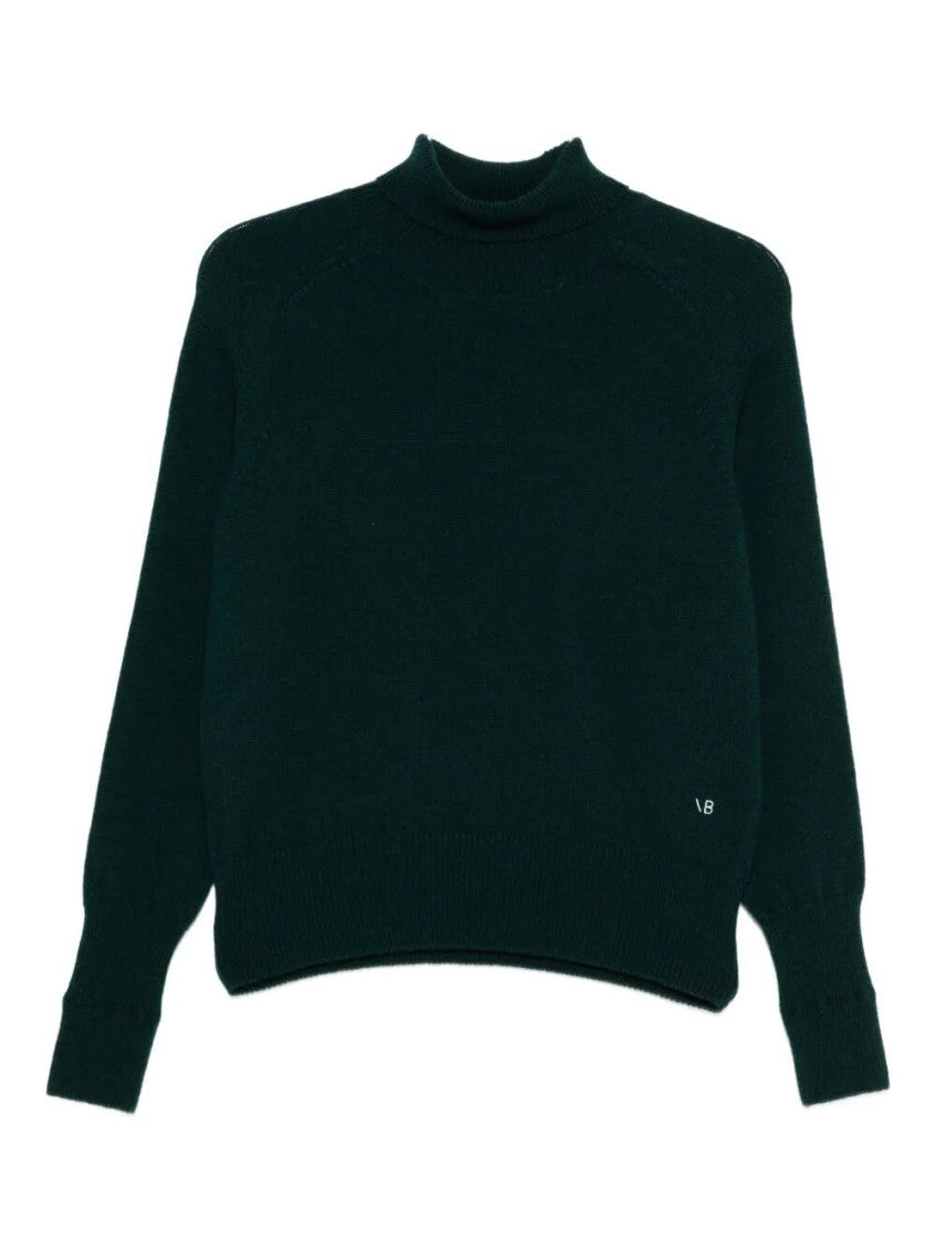 Dark Green Roll-neck Wool Jumper 1