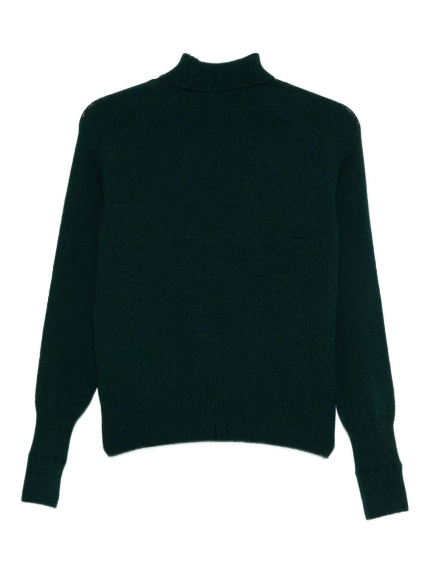 Dark Green Roll-neck Wool Jumper 2