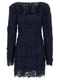 Blue '3D Lace Ls Mini' dress 1