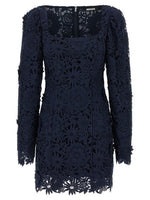 Blue '3D Lace Ls Mini' dress 1