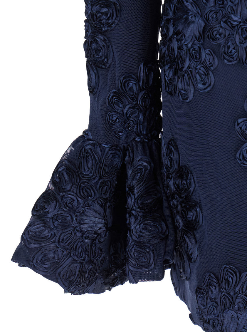 Blue '3D Mesh Mini' dress 3