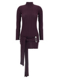 Purple Jewel brooch dress 1