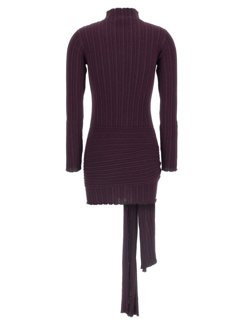 Purple Jewel brooch dress 2