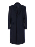 Dark Blue Fitted Trench Coat 1