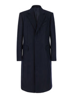 Dark Blue Fitted Trench Coat 1