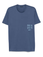 Blue Crewneck Logo T-Shirt 1