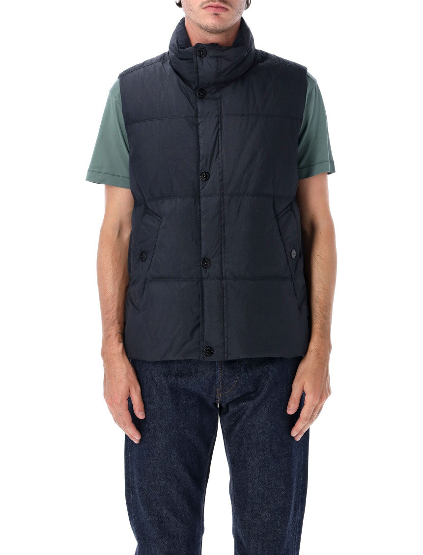 Navy Blue Sleeveless Jacket 1