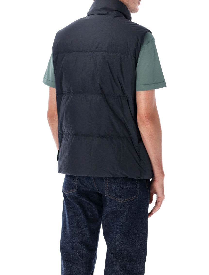 Navy Blue Sleeveless Jacket 2