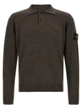 Dark Brown Polo Sweater 1