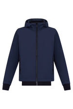 Navy Blue Hood Jacket 1