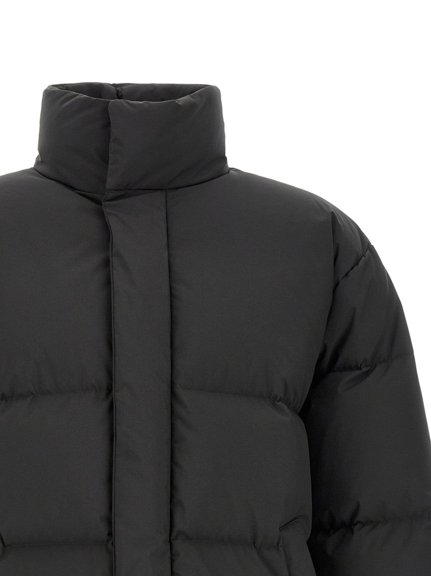 Black Quilted Relaxed Jacket 3