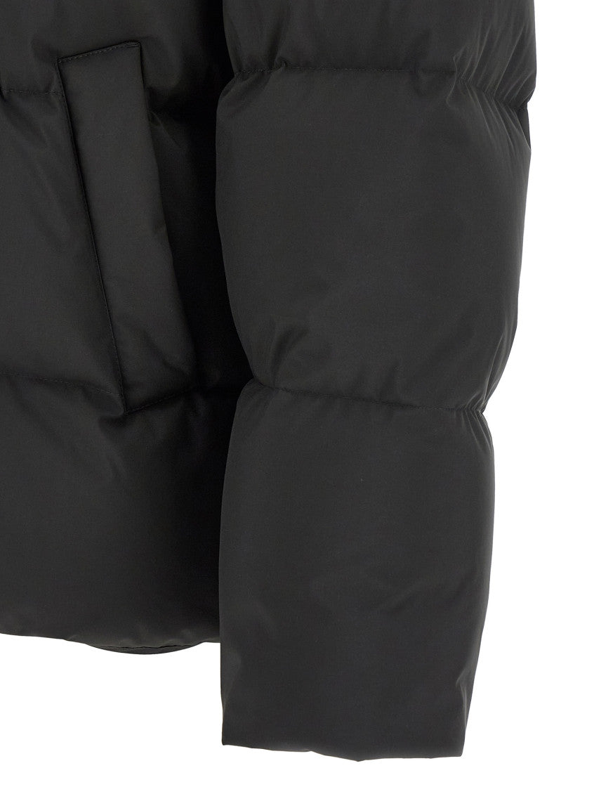 Black Quilted Relaxed Jacket 4
