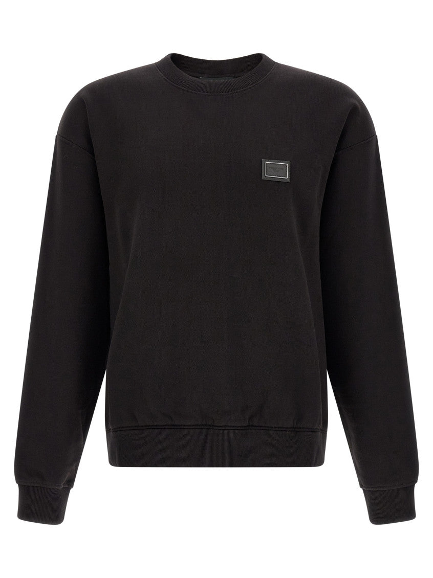 Black Crew Neck Sweatshirt 1