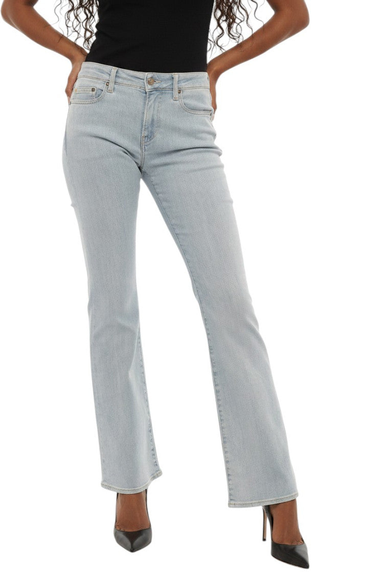 Blue Bootcut Mid Rise Jeans 1