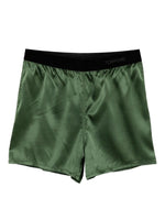 Green Solid Shorts 1