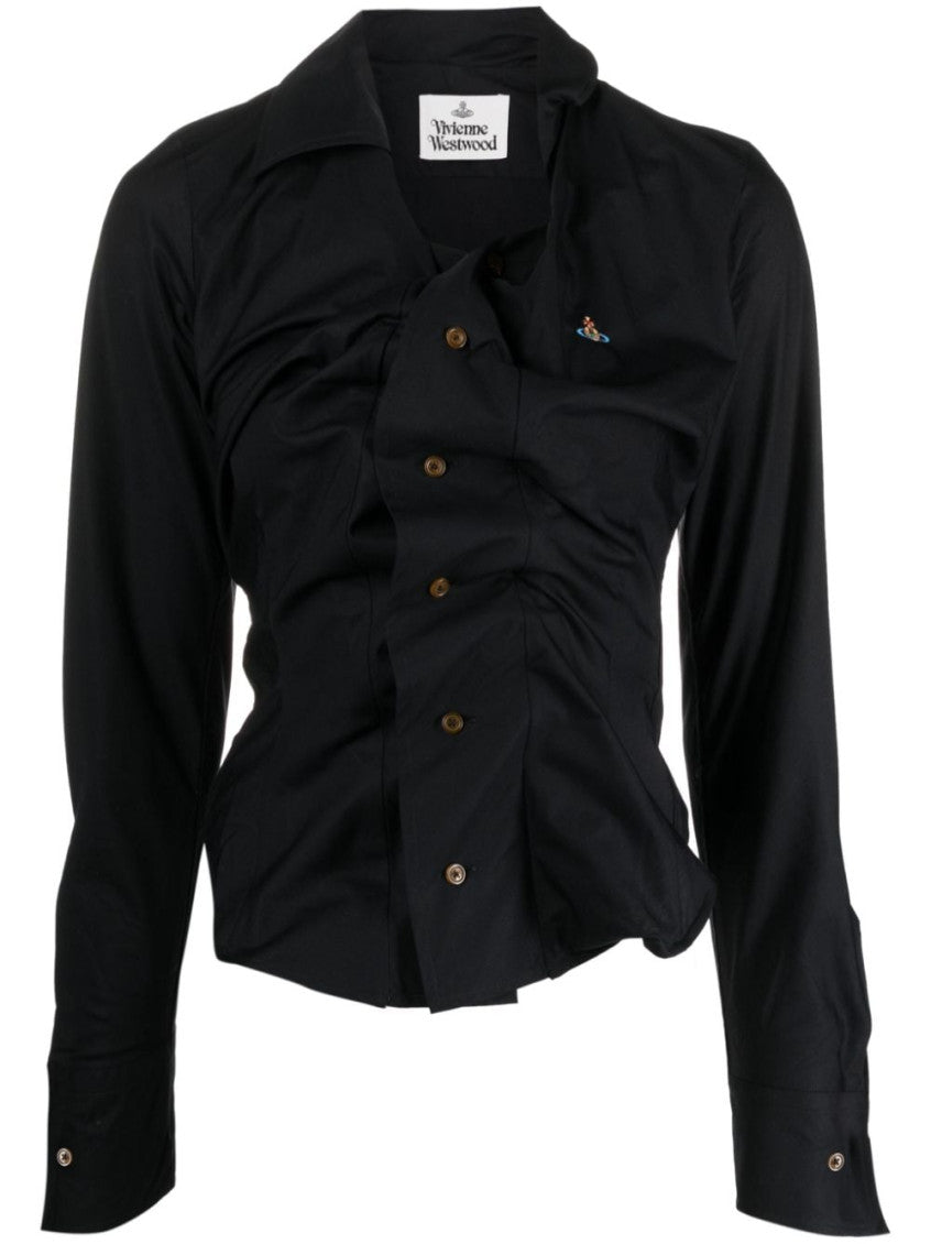 Black Slim Solid Shirt 1