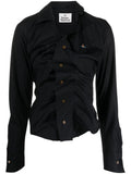 Black Slim Solid Shirt 1