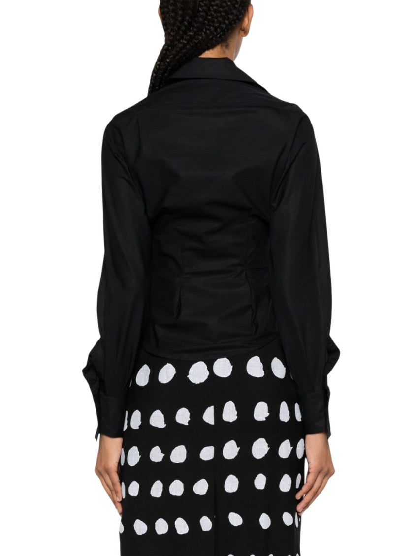 Black Slim Solid Shirt 3