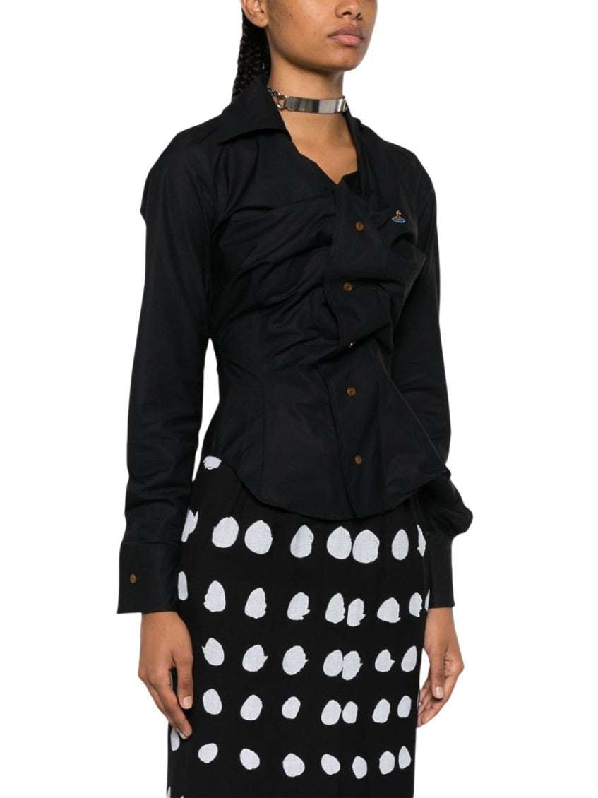 Black Slim Solid Shirt 4