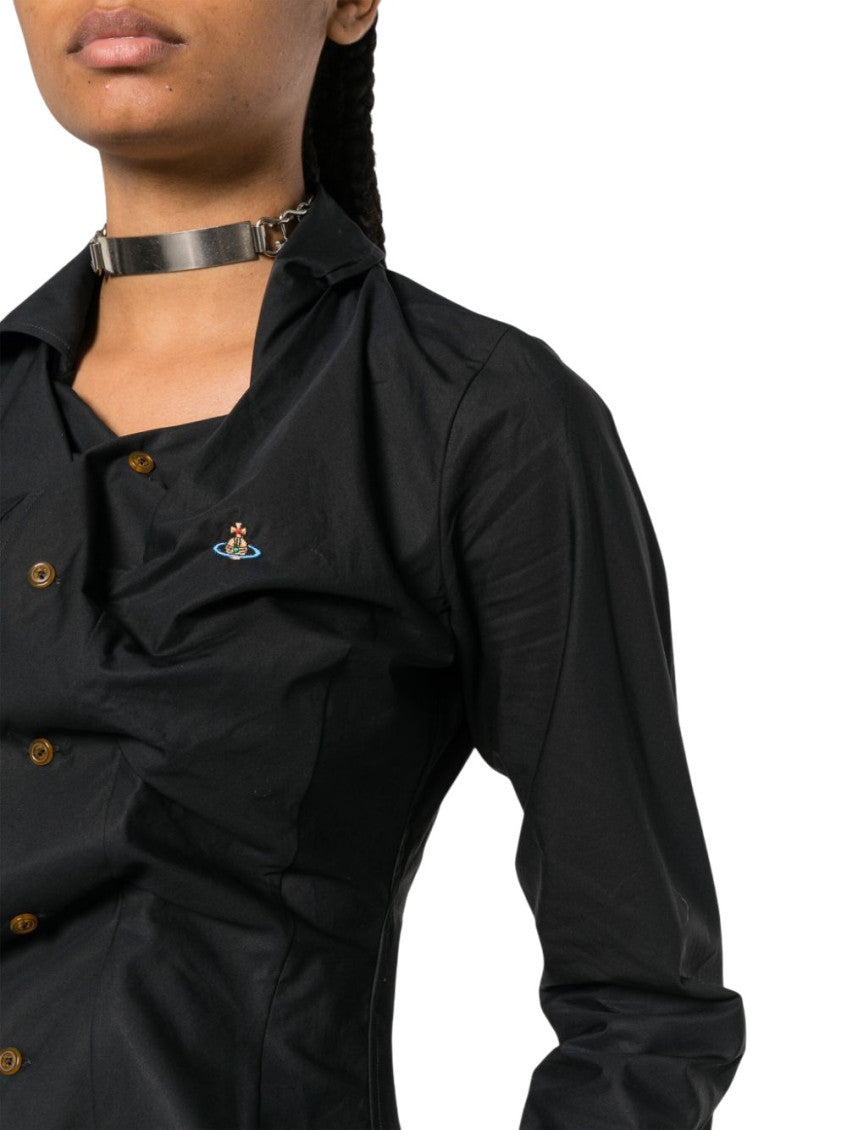 Black Slim Solid Shirt 5