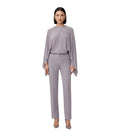 Light Purple Round Neck Jumpsuit 1