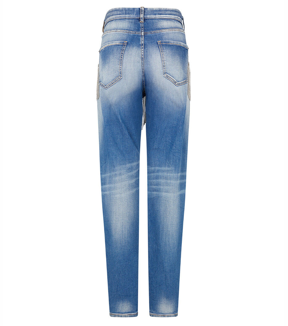 Sky Blue Regular Mid Rise Jeans 2
