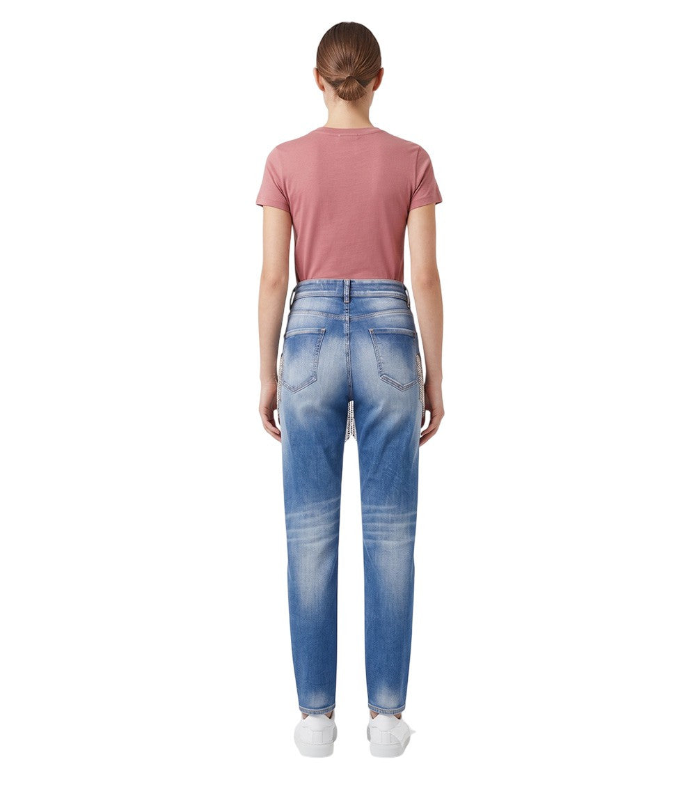 Sky Blue Regular Mid Rise Jeans 4
