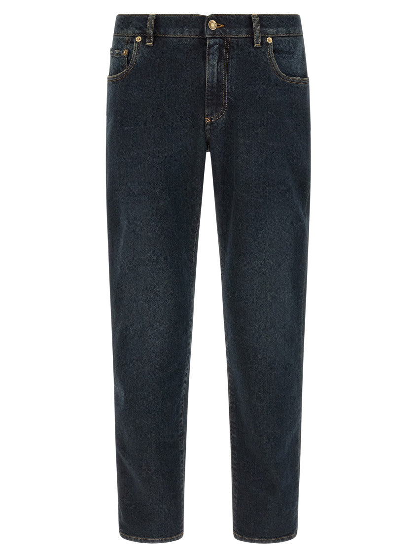 Dark Blue Slim Jeans 1