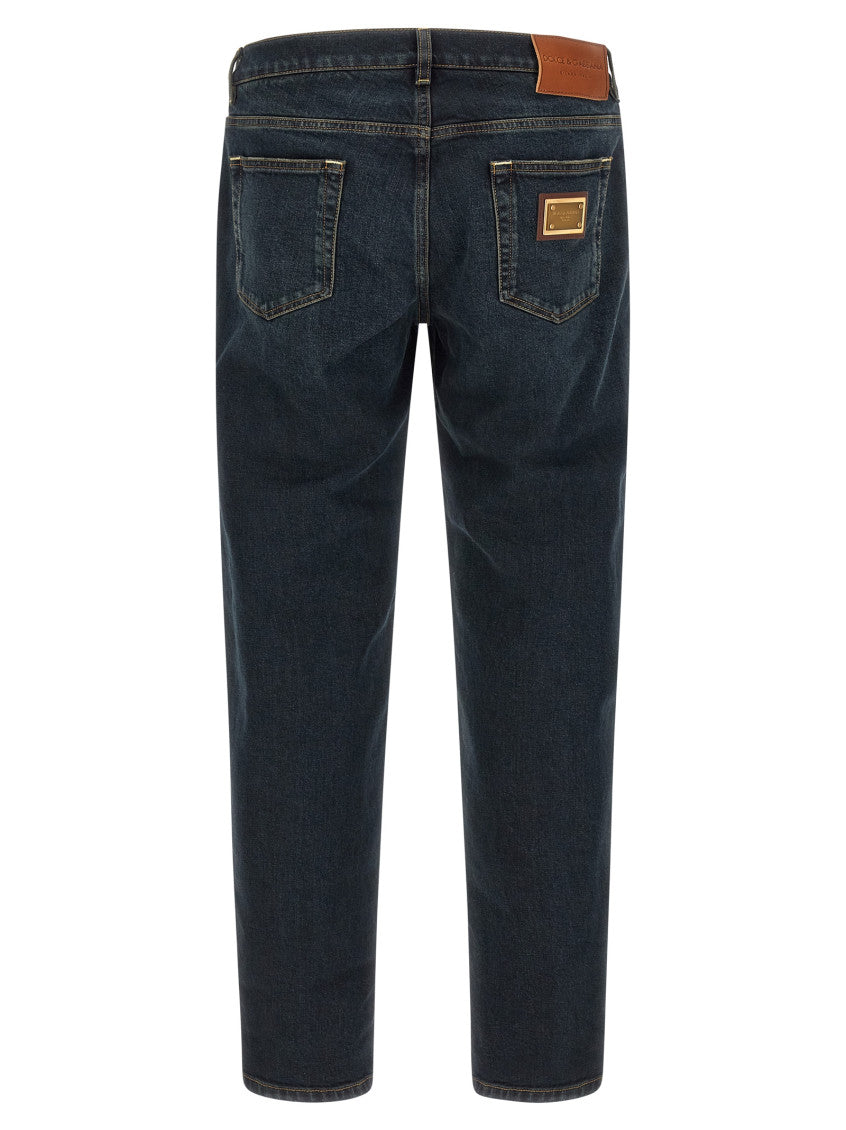 Dark Blue Slim Jeans 2