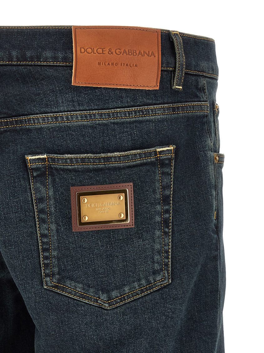 Dark Blue Slim Jeans 4