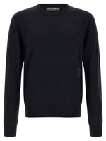 Navy Blue Embroidered Sweater 1