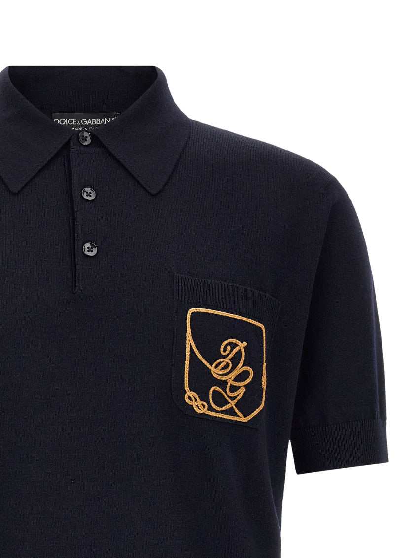 Dark Blue Logo Polo 3