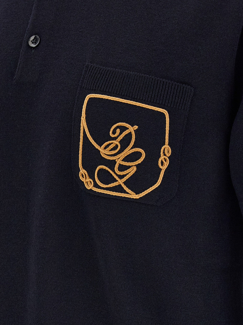 Dark Blue Logo Polo 4
