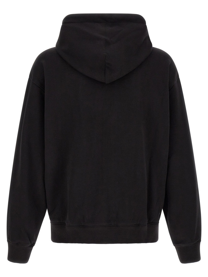 Black Logo Regular Hoodie 2