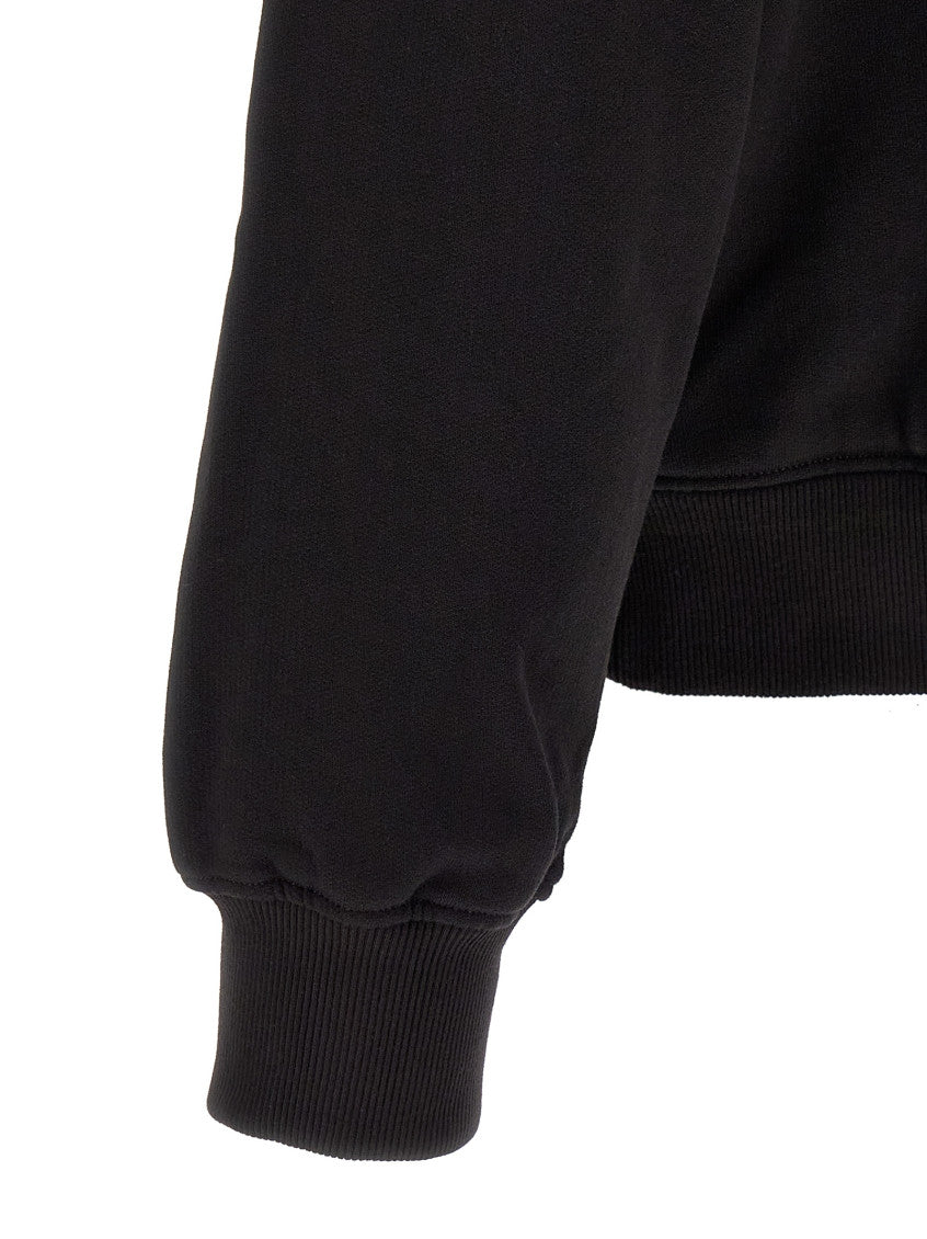 Black Logo Regular Hoodie 4