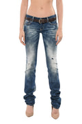 Blue Slim Low Rise Jeans 1
