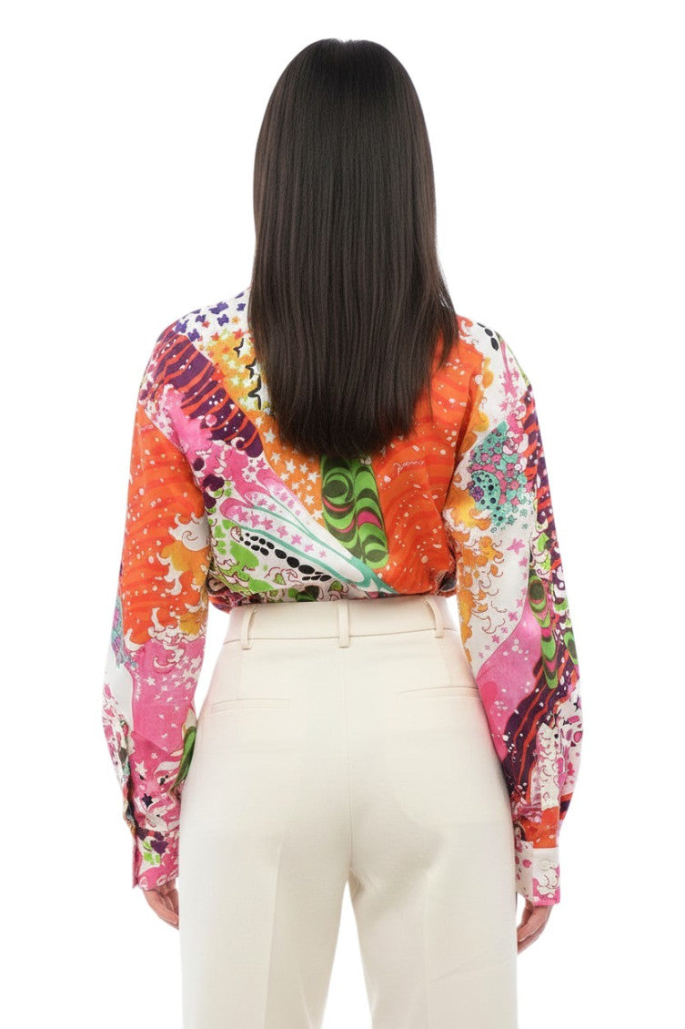 Multicolor Regular Abstract Shirt 2