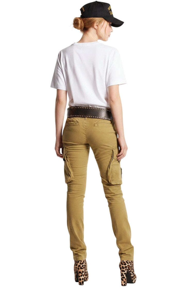 Green Slim Cargos Pants 2
