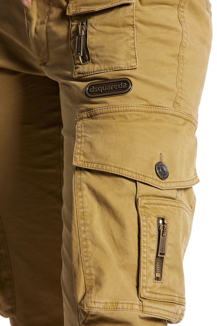 Green Slim Cargos Pants 3