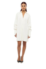 White Oversized Solid Shirt 1