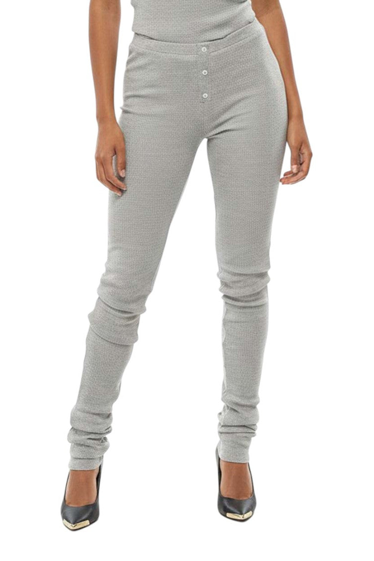 Grey Knitted Textured Activewear 1