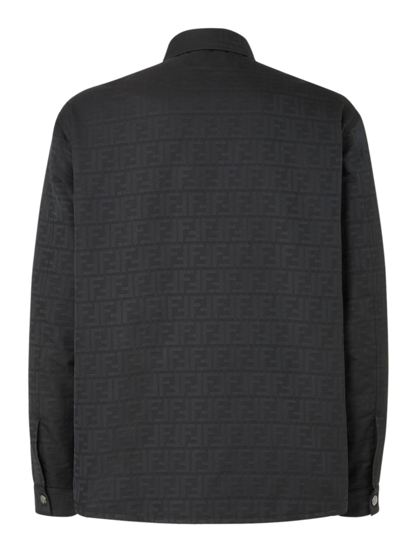 Black Regular Logo Overshirt 2