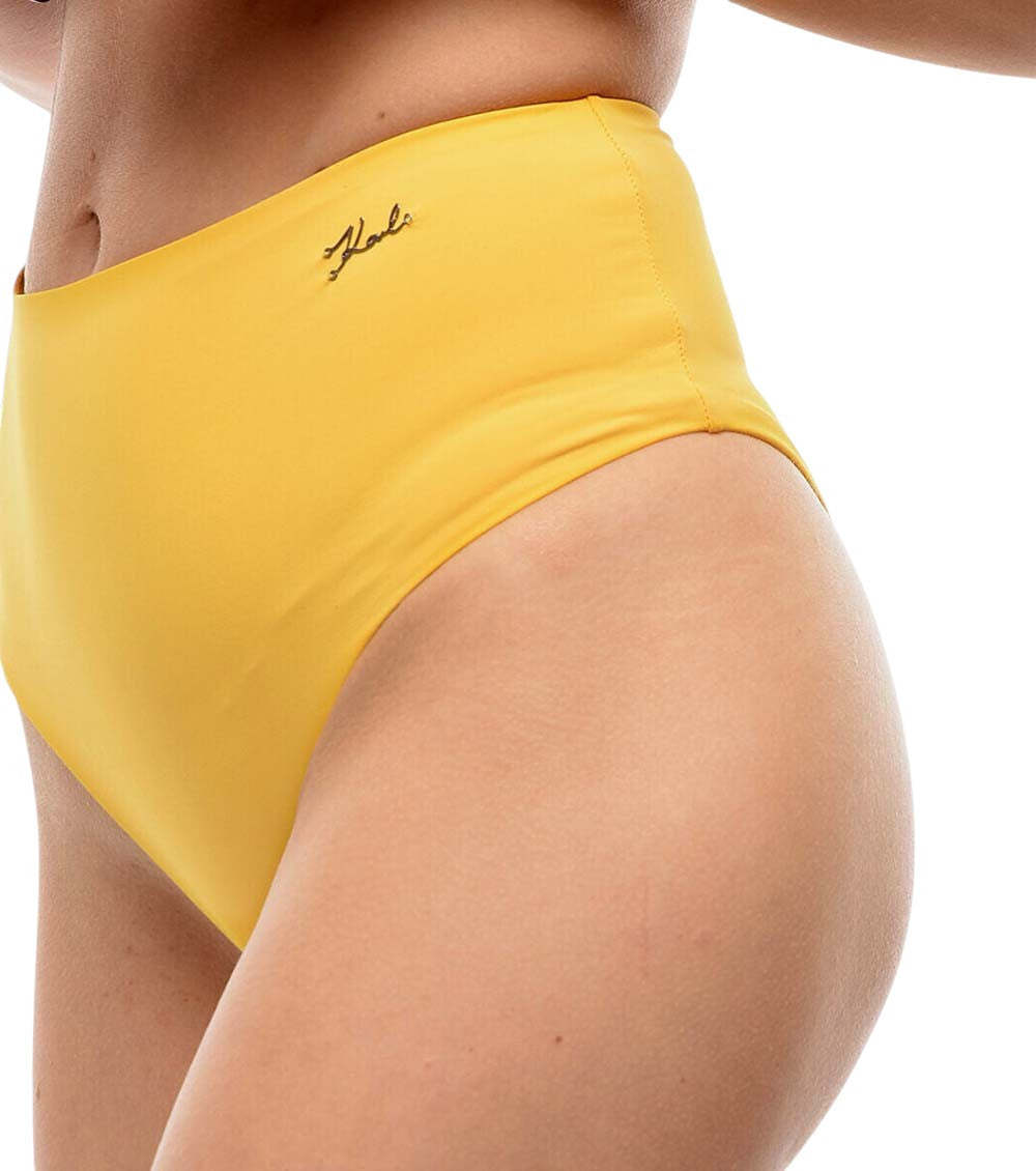 Yellow Logo Bikini Bottom Swimwear 3
