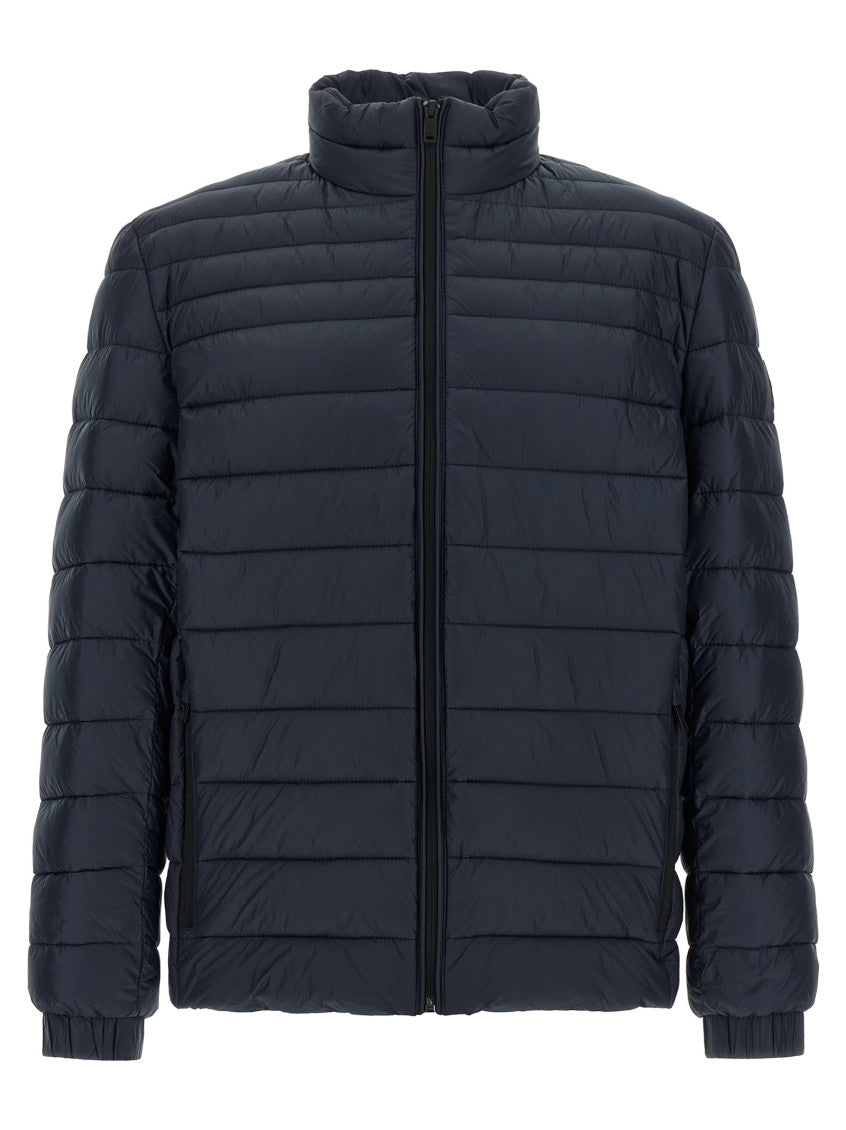 Blue Quilted Regular Jacket 1