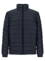 Blue Quilted Regular Jacket 1