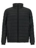 Black Quilted Regular Jacket 1