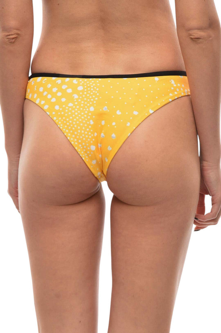 Yellow Printed Bikini Bottom Swimwear 2