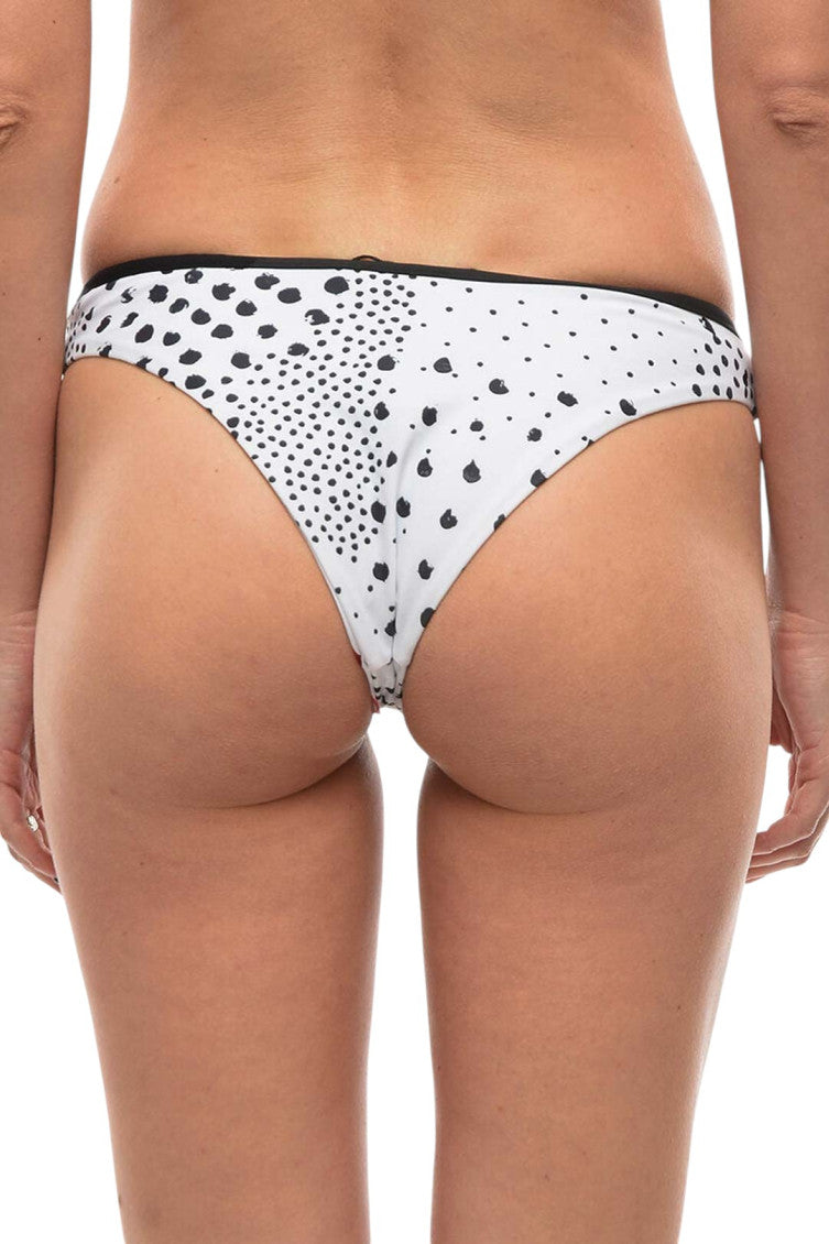 BlackWhite Printed Bikini Bottom Swimwear 2